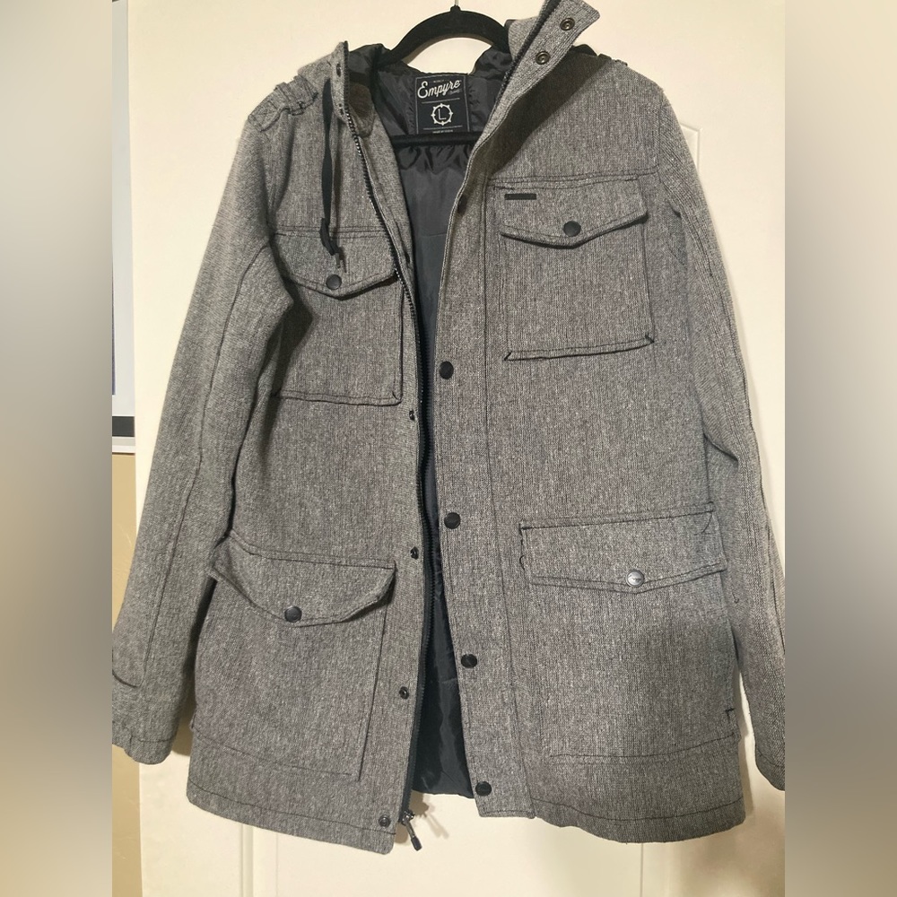 Empyre Grey Twill Trench coat Men’s Large